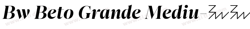 Bw Beto Grande Mediu字体转换
